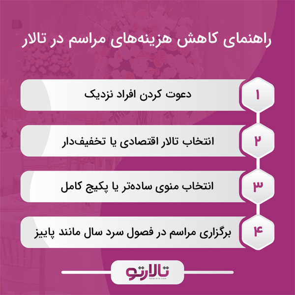 لیست هزینههای اصلی و پنهان در جشن عروسی