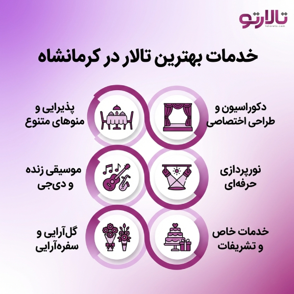 نکات ویژه بهترین تالار عروسی در کرمانشاه+ توضیحات