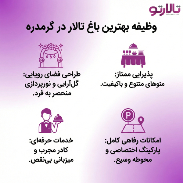 نکات ویژه انتخاب بهترین باغ تالار های گرمدره