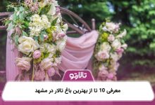 معرفی 10 تا از بهترین باغ تالار در مشهد